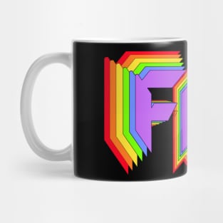 Fl@ transparent logo rainbow 🌈 Mug